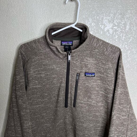 Patagonia Men’s Light Brown 1/2 Zip Better Sweater Large - Picture 2 of 5